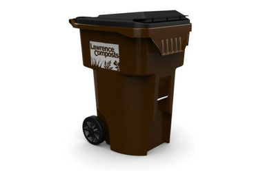 Yard waste collection cart