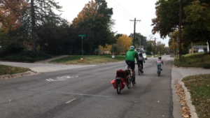 Family Biking on 5th St