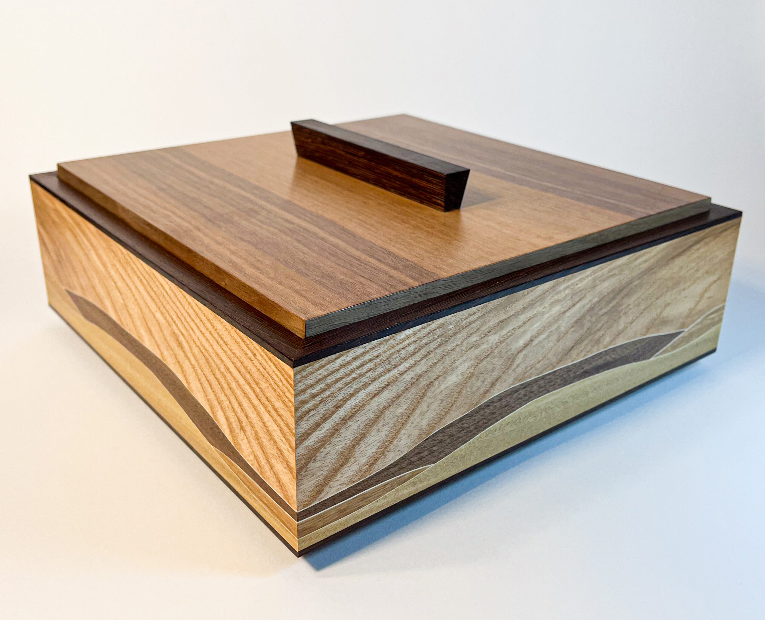 Image of a handcrafted wooden box made by C. Bryan Young